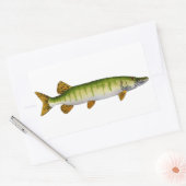 Sticker Rectangulaire Muskellunge (Muskie) (Enveloppe)