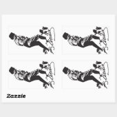 Sticker Rectangulaire Mustafa Kemal Ataturk (Feuille)