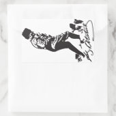 Sticker Rectangulaire Mustafa Kemal Ataturk (Sac)