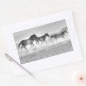 Sticker Rectangulaire Mustang Run (Enveloppe)