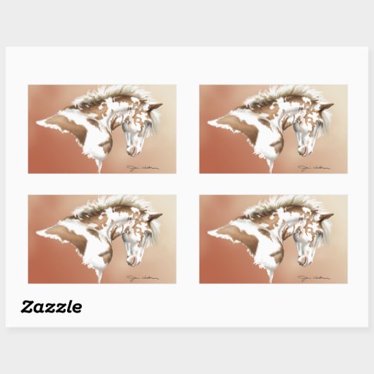 Sticker Rectangulaire Mustang Wild Xtend (Feuille)