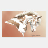 Sticker Rectangulaire Mustang Wild Xtend (Devant)