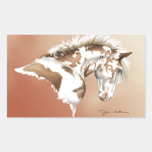 Sticker Rectangulaire Mustang Wild Xtend (Devant)