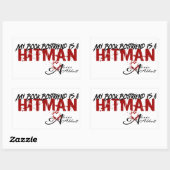Sticker Rectangulaire My Book Boyfriend est un Hitman (Feuille)