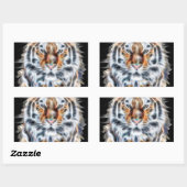 Sticker Rectangulaire My Cat is Agir Up Tiger énergie faciale (Feuille)