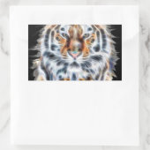 Sticker Rectangulaire My Cat is Agir Up Tiger énergie faciale (Sac)