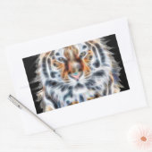 Sticker Rectangulaire My Cat is Agir Up Tiger énergie faciale (Enveloppe)