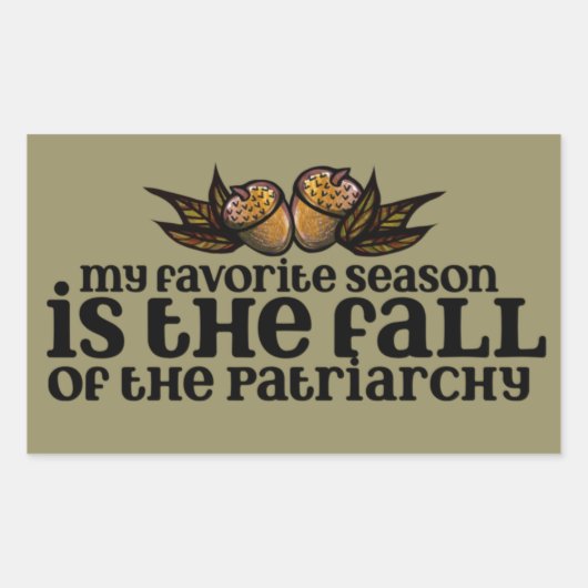 Sticker Rectangulaire My favorite season (Devant)
