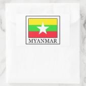 Sticker Rectangulaire Myanmar (Sac)