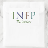 Sticker Rectangulaire Myers-Briggs INFP l'autocollant de rêveurs (Sac)
