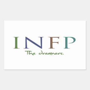 Sticker Rectangulaire Myers-Briggs INFP l'autocollant de rêveurs