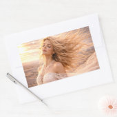 Sticker Rectangulaire Mystik Woman Brief-Aufkleber – Galaktisch schön (Enveloppe)