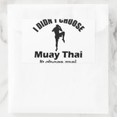 Sticker Rectangulaire N'a pas choisi beaucoup de thai (Sac)