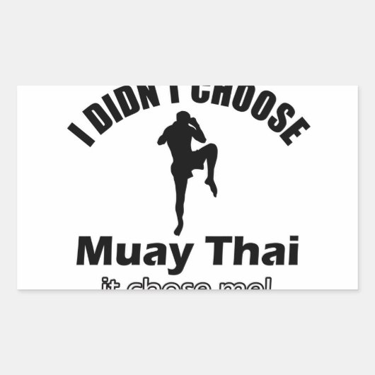 Sticker Rectangulaire N'a pas choisi beaucoup de thai (Devant)