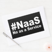 Sticker Rectangulaire NAAS No As A Service Drôle Dire (Enveloppe)