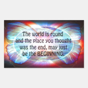 Sticker Rectangulaire N'abandonne jamais