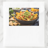 Sticker Rectangulaire Nachos chargés (Sac)