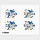 Sticker Rectangulaire Nagle Family Crest (Feuille)