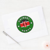 Sticker Rectangulaire Nairobi Kenya (Enveloppe)