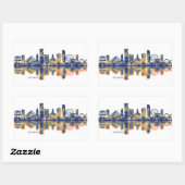Sticker Rectangulaire Nang Skyline (Feuille)