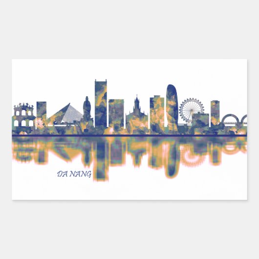 Sticker Rectangulaire Nang Skyline (Devant)