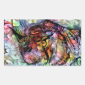 Sticker Rectangulaire Nari et les fleurs (Devant)