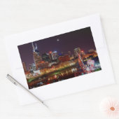 Sticker Rectangulaire Nashville Skyline (Enveloppe)