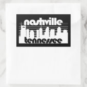 Sticker Rectangulaire Nashville Tennessee (Sac)