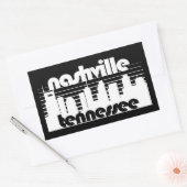 Sticker Rectangulaire Nashville Tennessee (Enveloppe)