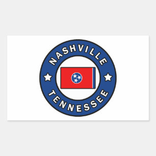 Sticker Rectangulaire Nashville Tennessee
