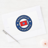 Sticker Rectangulaire Nashville Tennessee (Enveloppe)