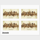 Sticker Rectangulaire Nashville Tennessee Cityscape (Feuille)