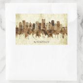 Sticker Rectangulaire Nashville Tennessee Cityscape (Sac)