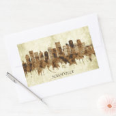 Sticker Rectangulaire Nashville Tennessee Cityscape (Enveloppe)