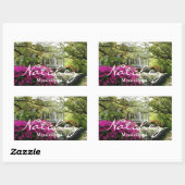 Sticker Rectangulaire Natchez Mississippi Spring (Feuille)