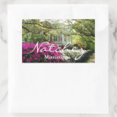 Sticker Rectangulaire Natchez Mississippi Spring (Sac)
