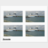 Sticker Rectangulaire Navire souriant (Feuille)