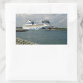 Sticker Rectangulaire Navire souriant (Sac)