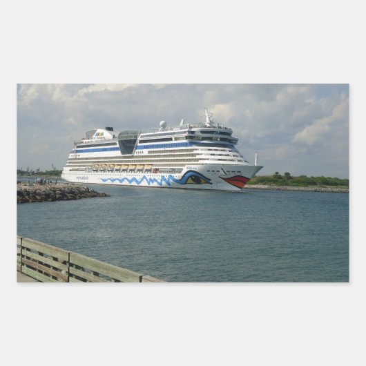 Sticker Rectangulaire Navire souriant (Devant)