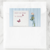 Sticker Rectangulaire N'ayez pas peur du changement (Sac)