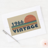 Sticker Rectangulaire Né en 1966 anniversaire vintage (Enveloppe)