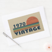 Sticker Rectangulaire Né en 1970 cadeau d'anniversaire vintage (Enveloppe)