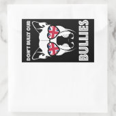 Sticker Rectangulaire ne intimidez pas nos brutes (Sac)