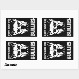 Sticker Rectangulaire ne intimidez pas nos brutes