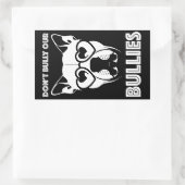 Sticker Rectangulaire ne intimidez pas nos brutes (Sac)