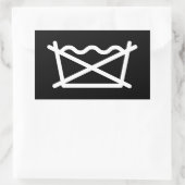 STICKER RECTANGULAIRE NE LAVEZ PAS ! (Sac)