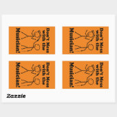Sticker Rectangulaire Ne manquez pas avec l'autocollant rectangulaire du (Feuille)