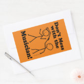 Sticker Rectangulaire Ne manquez pas avec l'autocollant rectangulaire du (Enveloppe)