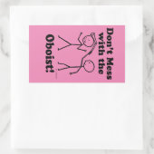 Sticker Rectangulaire Ne manquez pas avec l'autocollant rectangulaire Ob (Sac)
