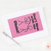 Sticker Rectangulaire Ne manquez pas avec l'autocollant rectangulaire Ob (Enveloppe)